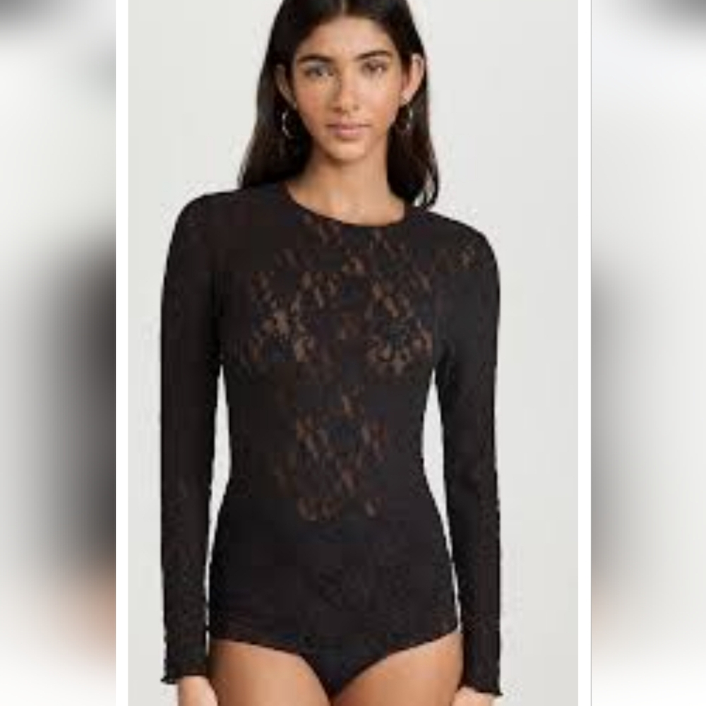 Hanky Panky Long Sleeve Lace Top NWT